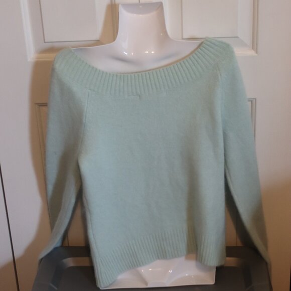 Lucidity Long Sleeve Soft Scoop Neck Mint Green Sweater Cozy Casual Pastel XL - Picture 12 of 12